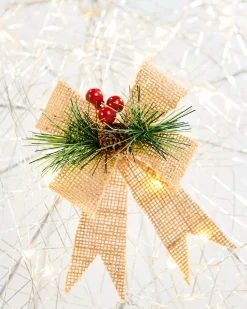 WeRChristmas Pre-Lit 2D Metal Star, Silver, 60 Cm