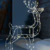 WeRChristmas Pre-Lit 3D Standing Reindeer Silhouette, 87 Cm