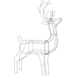 WeRChristmas Pre-Lit 3D Standing Reindeer Silhouette, 87 Cm