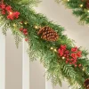 WeRChristmas Pre-Lit Decorated Garland, Pinecones & Berries, 9 Ft
