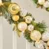 WeRChristmas Pre-Lit Decorated Garland, Silver/Champagne/Gold, 9 Ft