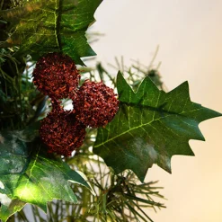 WeRChristmas Pre-Lit Decorated Garland, Red/Gold, 9 Ft