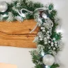 WeRChristmas Pre-Lit Decorated Garland, Silver Ice, 9 Ft