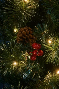 WeRChristmas Pre-Lit Decorative Christmas Trees, Wreath & Garland Bundle