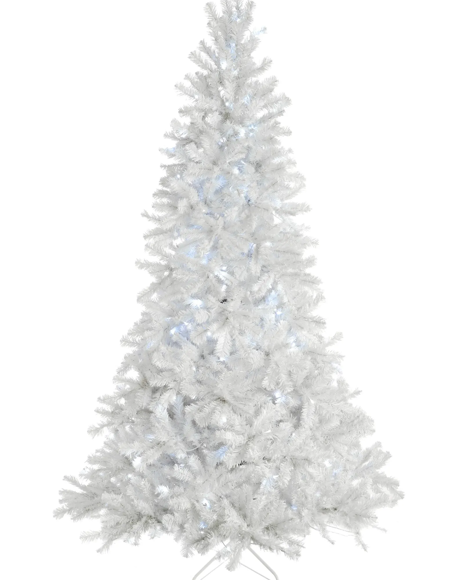 WeRChristmas Pre-Lit Deluxe White Pine Multi-Function Christmas Tree, 6 Ft