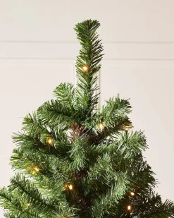 WeRChristmas Pre-Lit Emerald Spruce Christmas Tree, Warm White, 7 Ft