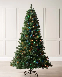 WeRChristmas Pre-Lit Emerald Spruce Christmas Tree, Multi Colour, 6 Ft