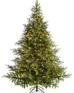 WeRChristmas Pre-Lit Empress Pine Multi-Function Christmas Tree, 6 Ft
