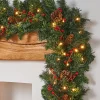WeRChristmas Pre-Lit Extra Thick Garland, 9 Ft