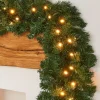 WeRChristmas Pre-Lit Extra Thick Pine Garland, 9 Ft