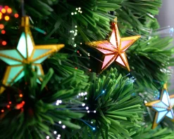 WeRChristmas Pre-Lit Fibre Optic Christmas Tree With Tree Topper, 7 Ft