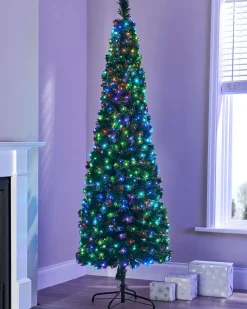 WeRChristmas Pre-Lit Fibre Optic Multi-Colour Christmas Tree, 5 Ft