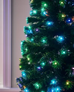 WeRChristmas Pre-Lit Fibre Optic Multi-Colour Christmas Tree, 5 Ft