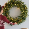 WeRChristmas Pre-Lit Fir Wreath, 1 M
