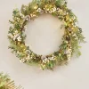 WeRChristmas Pre-Lit Frosted Eucalyptus Wreath, 76 Cm