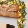 WeRChristmas Pre-Lit Frosted Mistletoe Garland, 9 Ft
