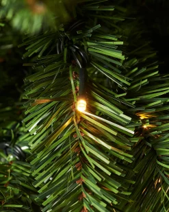 WeRChristmas Pre-Lit Green Pencil Christmas Tree, 6.5 Ft
