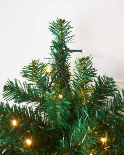 WeRChristmas Pre-Lit Green Wall Mounted Christmas Tree, 3 Ft