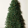 WeRChristmas Pre-Lit Green Wall Mounted Christmas Tree, 4 Ft