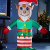 WeRChristmas Pre-Lit Inflatable Elf, 5 Ft