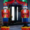 WeRChristmas Pre-Lit Inflatable Nutcracker Arch, 8 Ft