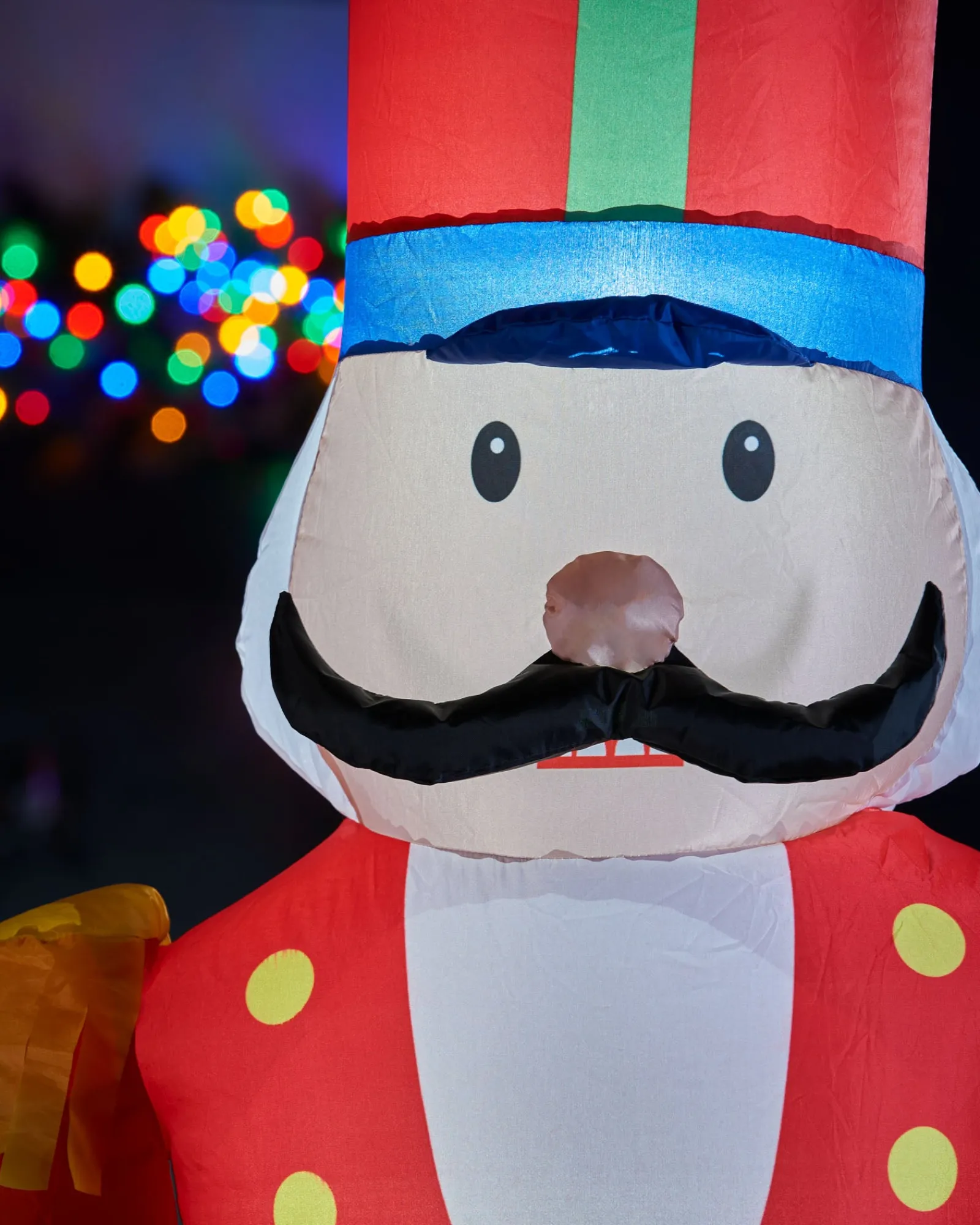 WeRChristmas Pre-Lit Inflatable Nutcracker Arch, 8 Ft