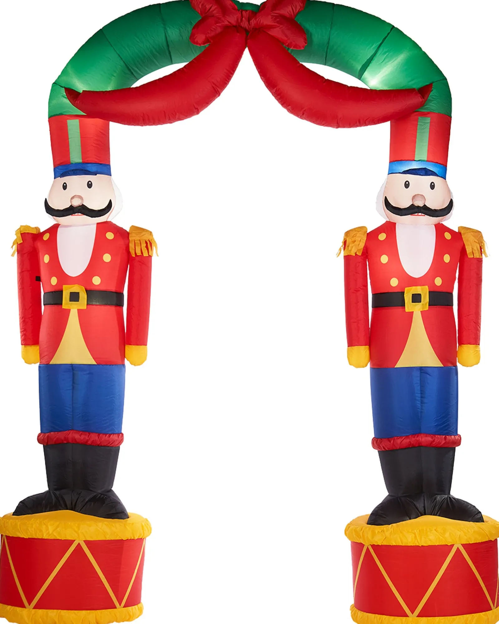 WeRChristmas Pre-Lit Inflatable Nutcracker Arch, 8 Ft