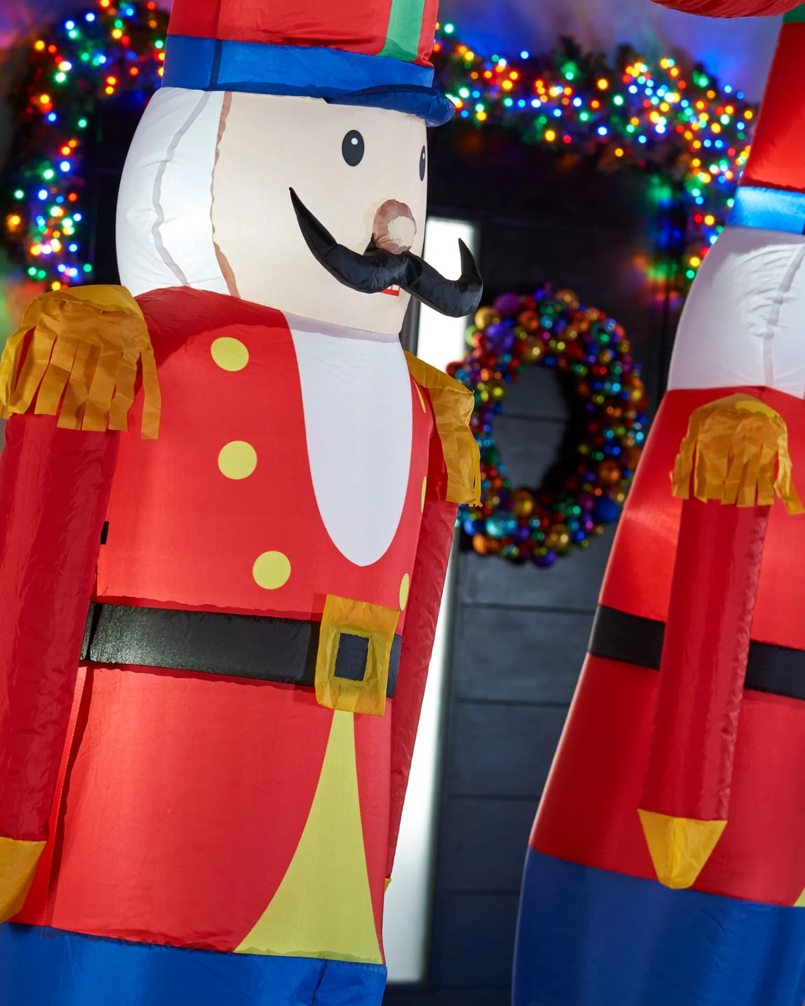 WeRChristmas Pre-Lit Inflatable Nutcracker Arch, 8 Ft