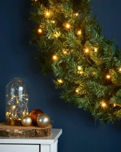 WeRChristmas Pre-Lit Majestic Wreath, 1 M