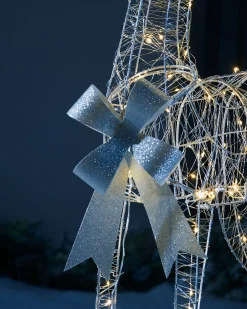 WeRChristmas Pre-Lit Micro LED Reindeer Family Silhouette, 135 Cm