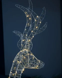 WeRChristmas Pre-Lit Micro LED Reindeer Family Silhouette, 135 Cm