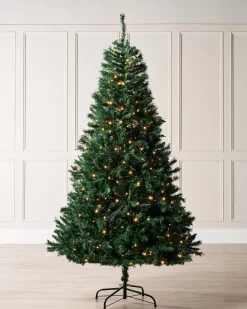 WeRChristmas Pre-Lit Mixed Pine Christmas Tree, 6 Ft