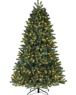 WeRChristmas Pre-Lit Mixed Pine Dual Christmas Tree, 5 Ft