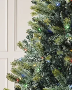 WeRChristmas Pre-Lit Mixed Pine Dual Christmas Tree, 7 Ft
