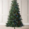 WeRChristmas Pre-Lit Mixed Pine Natural Bark Christmas Tree, 6 Ft