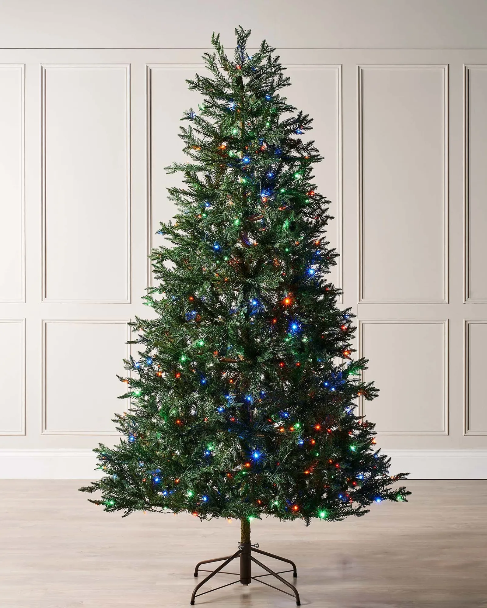 WeRChristmas Pre-Lit Mixed Pine Natural Bark Christmas Tree, 6 Ft
