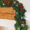 WeRChristmas Pre-Lit Multi-Function Decorated Garland, 9 Ft