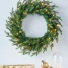 WeRChristmas Pre-Lit Multi-Function Douglas Fir Wreath, 60 Cm