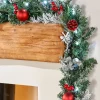 WeRChristmas Pre-Lit Multi-Function Frosted Decorated Garland, 9 Ft