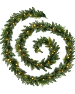 WeRChristmas Pre-Lit Multi-Function Garland, 18 Ft