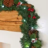 WeRChristmas Pre-Lit Natural Decorated Garland, Pinecones & Berries, 9 Ft