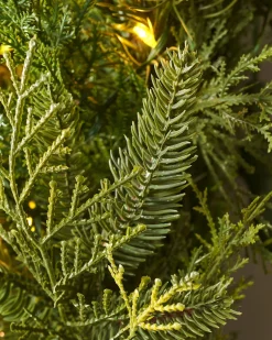WeRChristmas Pre-Lit Natural Fir Majestic Wreath, 1.5 M
