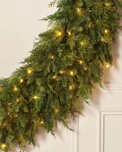 WeRChristmas Pre-Lit Natural Fir Majestic Wreath, 1.5 M