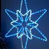WeRChristmas Pre-Lit Northern Star Rope Light Silhouette, Blue/White, 64 Cm