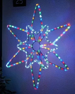 WeRChristmas Pre-Lit Northern Star Rope Light Silhouette, Multi-Colour, 64 Cm