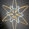 WeRChristmas Pre-Lit Northern Star Rope Light Silhouette, Warm/Bright White, 64 Cm