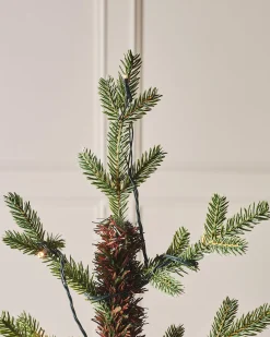 WeRChristmas Pre-Lit Norway Spruce Potted Christmas Tree, 4 Ft