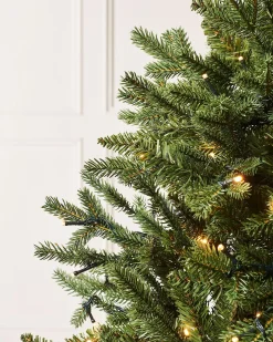 WeRChristmas Pre-Lit Norway Spruce Potted Christmas Tree, 6 Ft