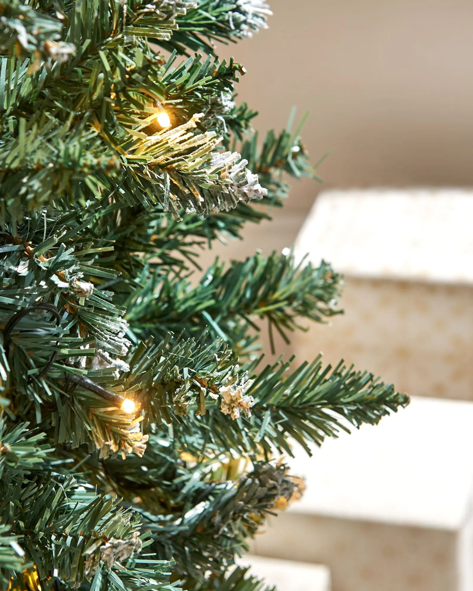 WeRChristmas Pre-Lit Pop-Up Frosted Christmas Tree, 6 Ft
