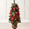 WeRChristmas Pre-Lit Potted Christmas Tree, 4 Ft